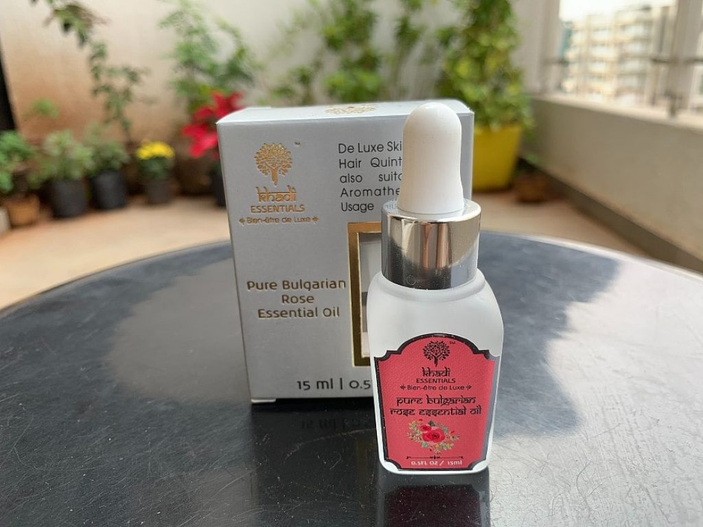 khadi essentials pure bulgarian rose essential oil